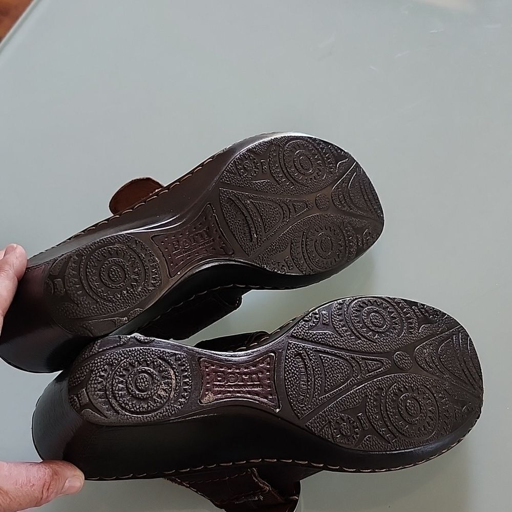 Born Leather Dark Academia Boho Hippie Mules Size 8 - Picture 8 of 9